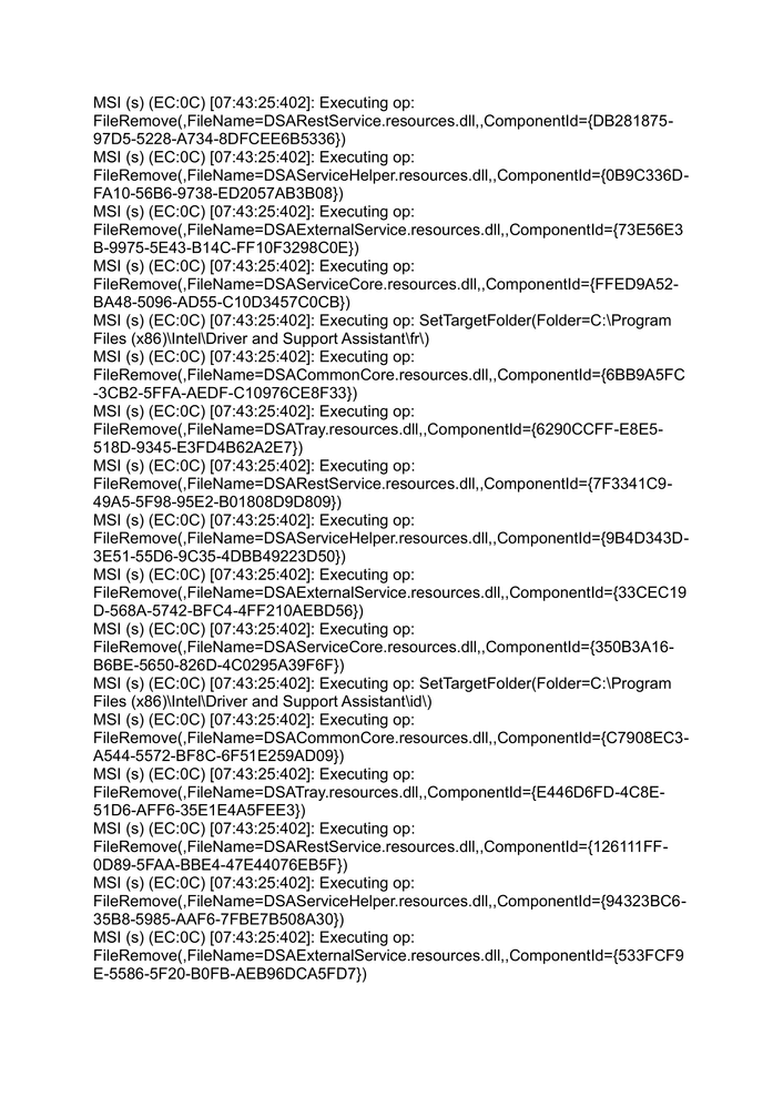 Installer Log-Files