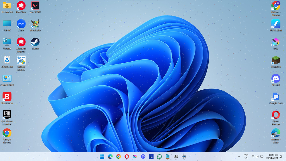Here is what the display looks like without any screen interaction