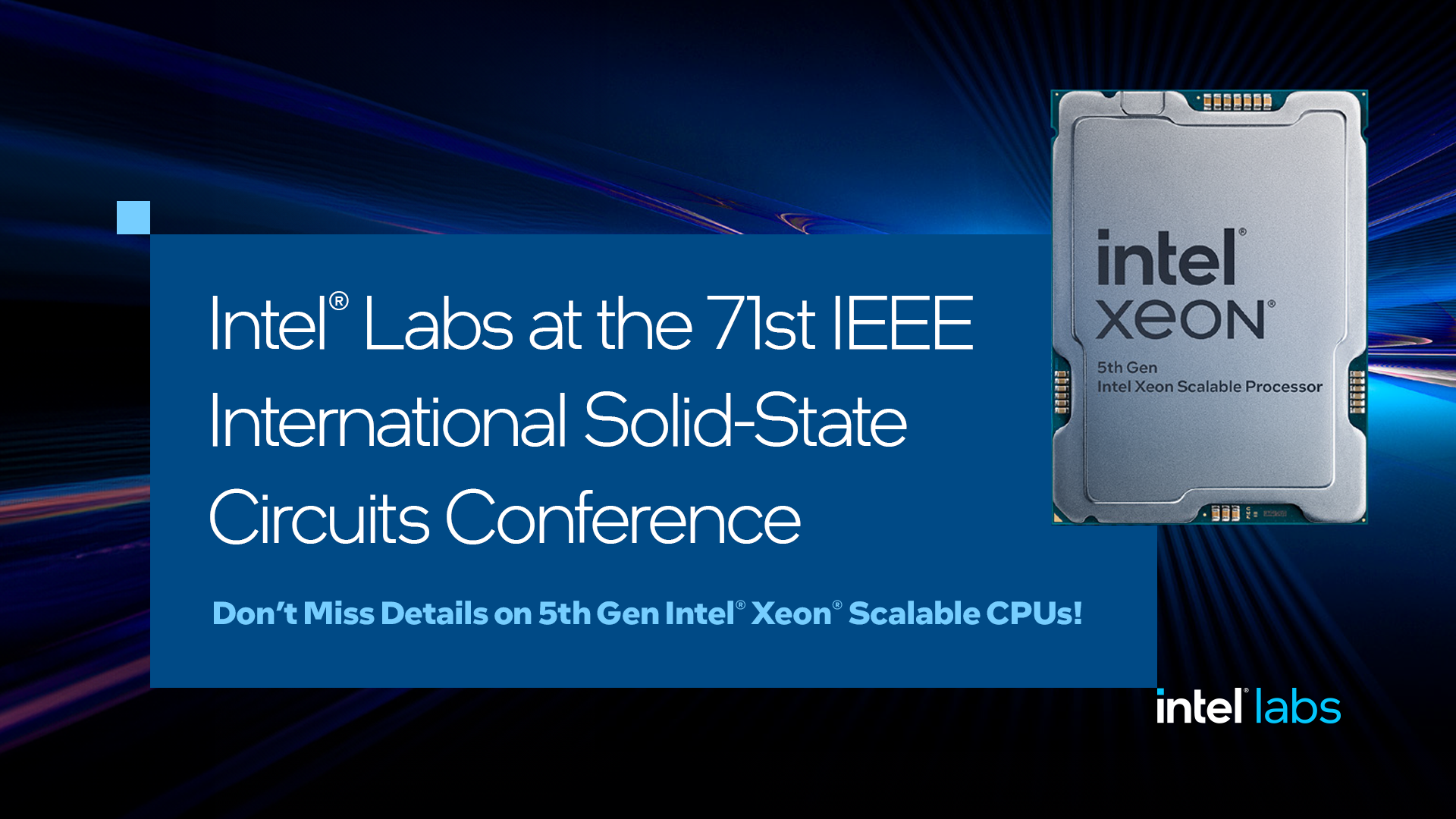 Intel Unveils Details of 5th-Gen Intel® Xeon® Scalable Processors