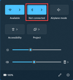 Bluetooth in setting now avaialable