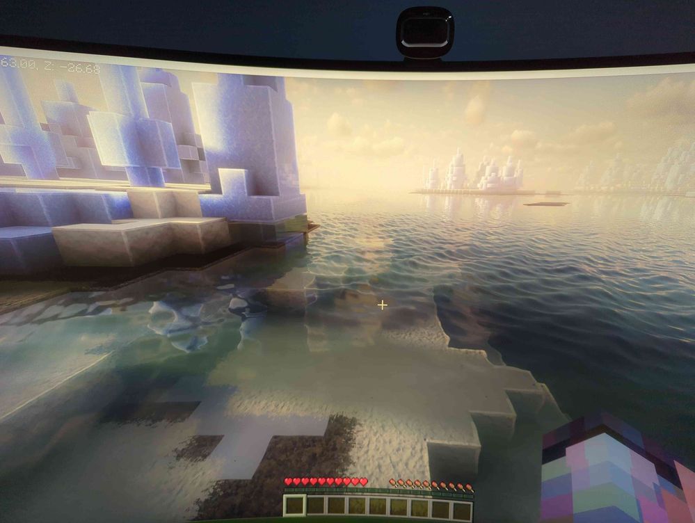resource pack(texture pack which makes the ice blocks invisible)